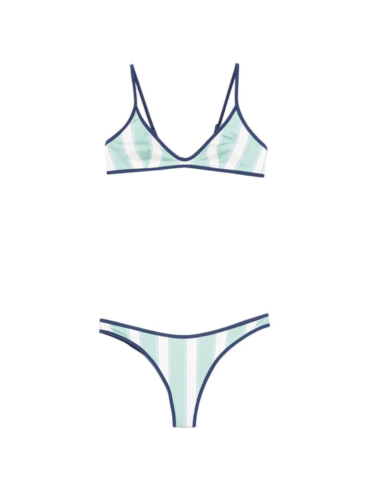 MC2 ST.BARTH COSTUME BIKINI RIGHE VERDI