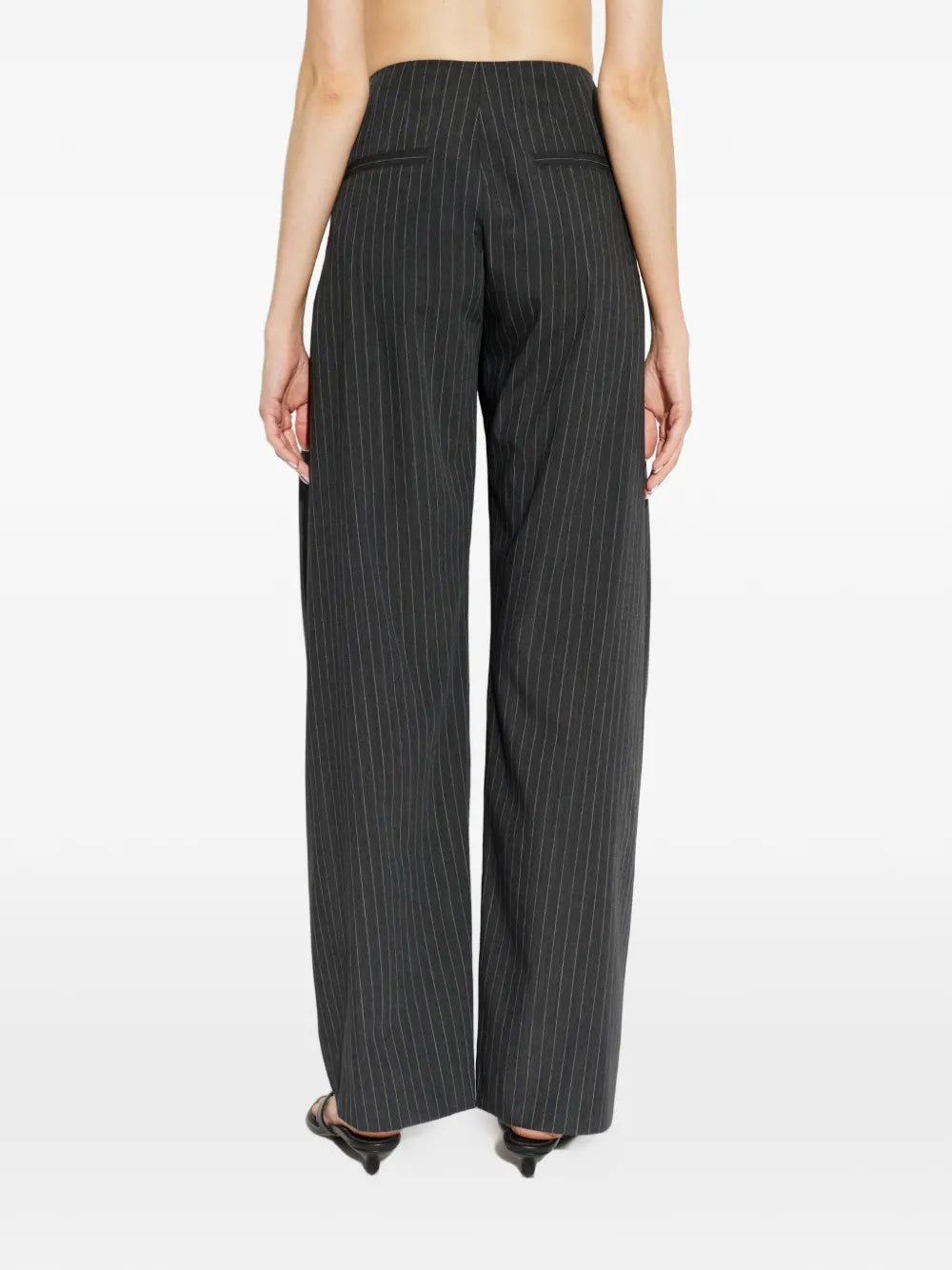 IRO PANTALONE KALIE GESSATO DARK GREY