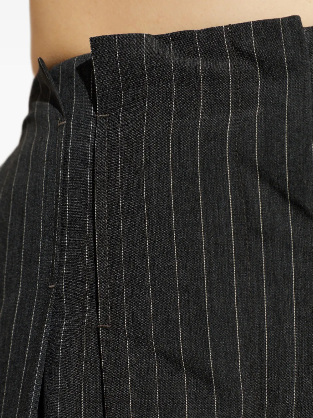 IRO PANTALONE KALIE GESSATO DARK GREY