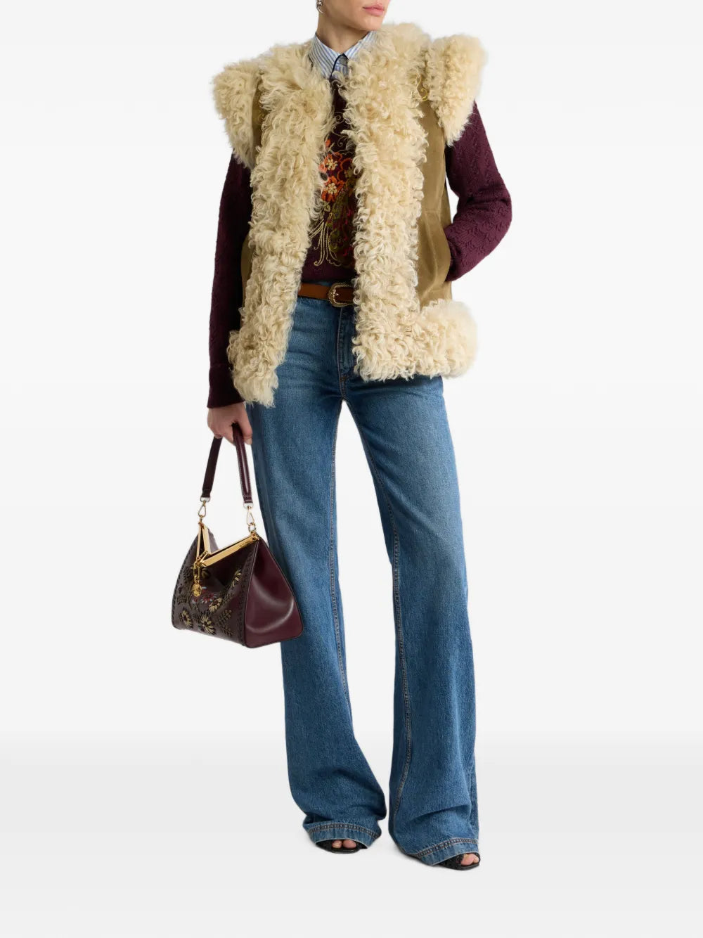 ETRO GILET SHEARLING