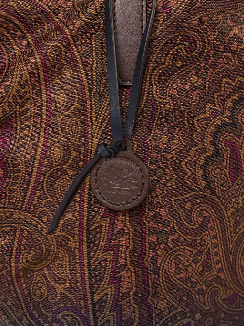 ETRO BORSA SHOPPING NYLON BROWN