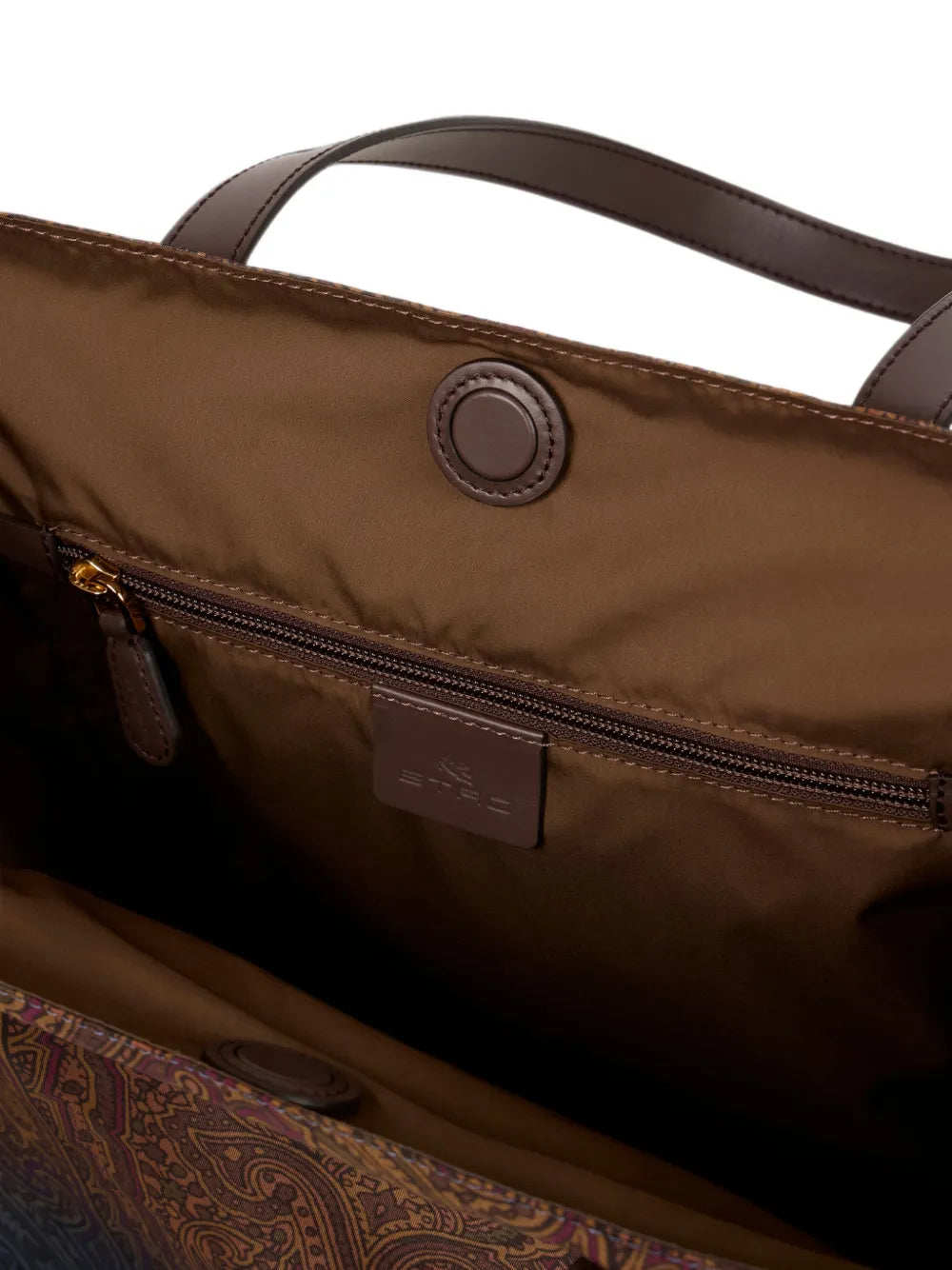ETRO BORSA SHOPPING NYLON BROWN