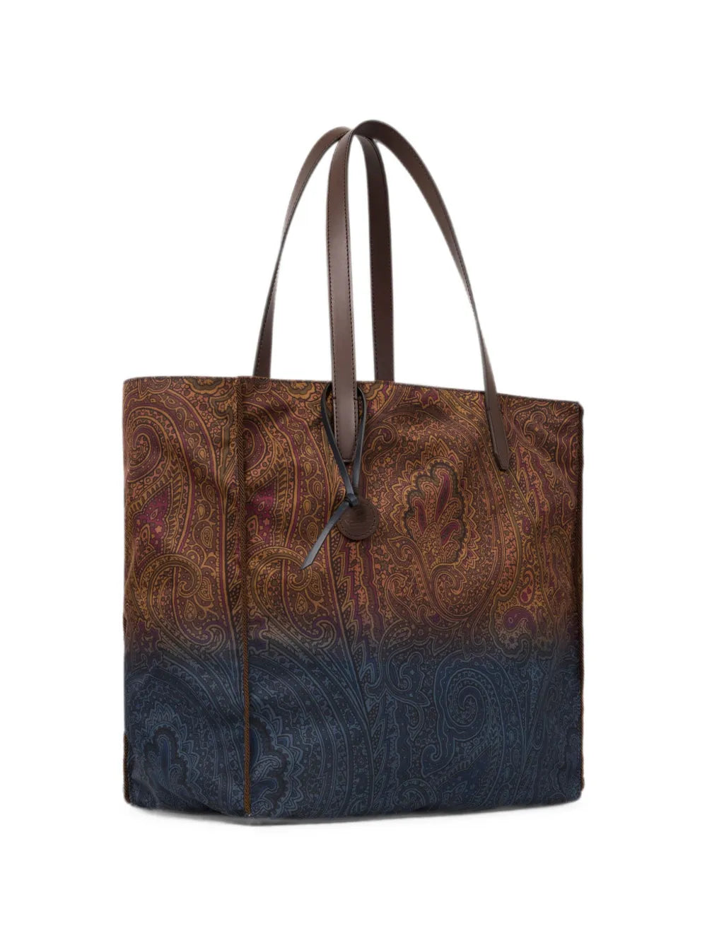 ETRO BORSA SHOPPING NYLON BROWN