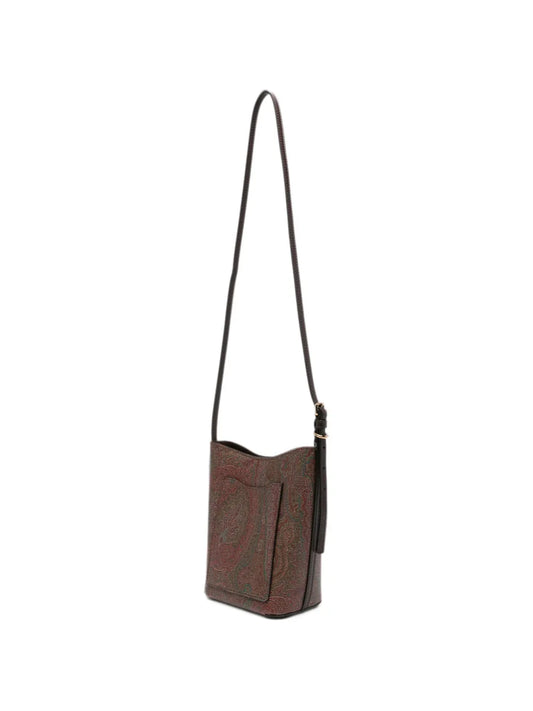 ETRO BORSA A SECCHIELLO PAISLEY ARNICA BROWN