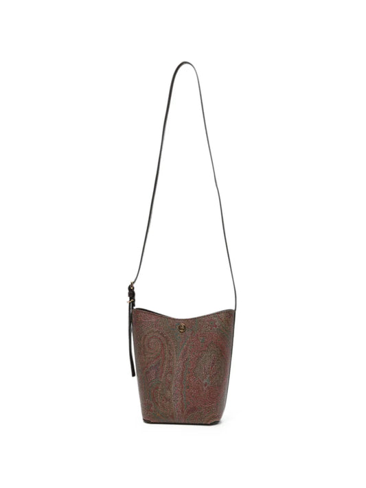 ETRO BORSA A SECCHIELLO PAISLEY ARNICA BROWN