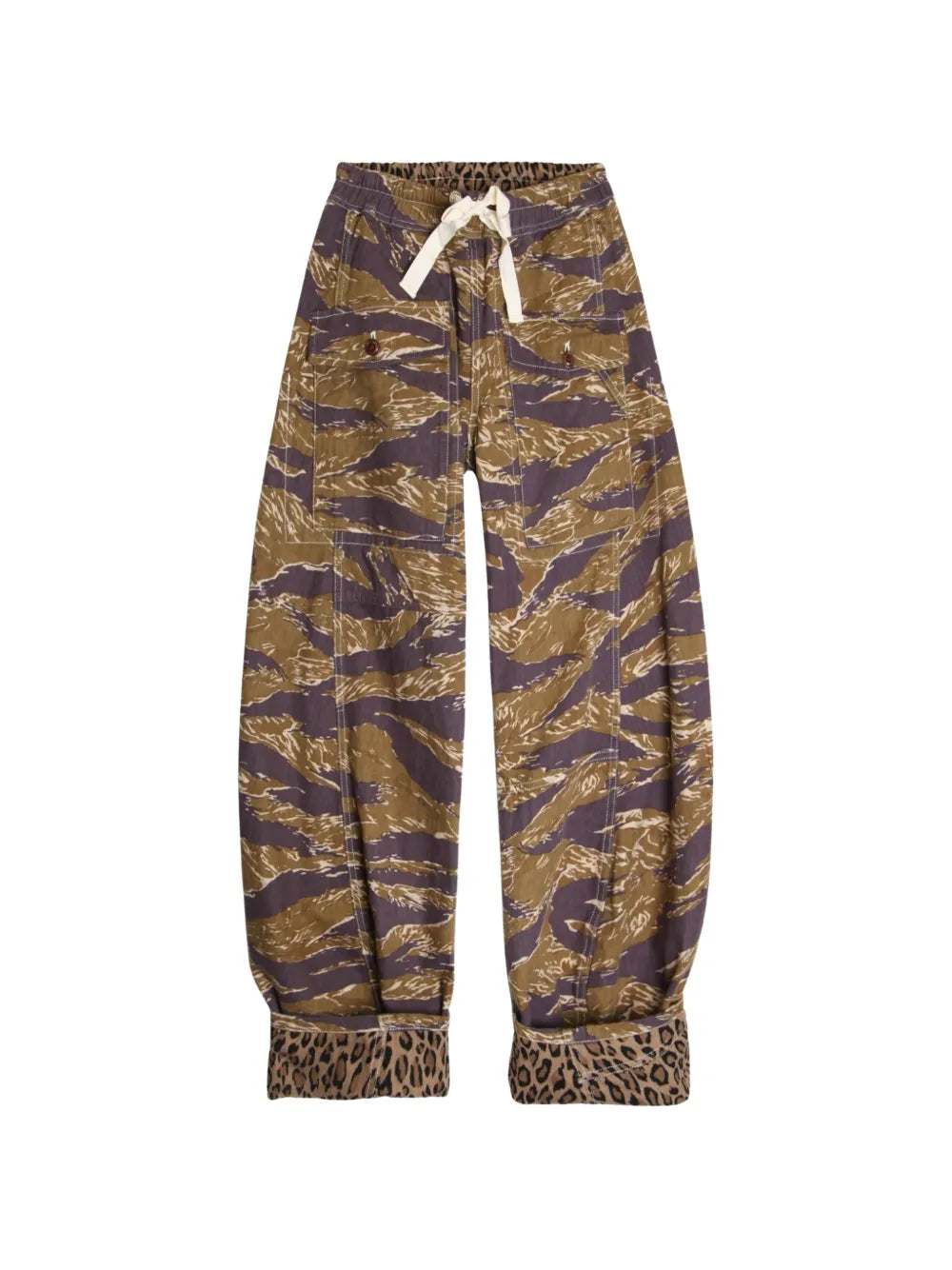 R13 PANTALONI REVERSIBILE UTILITY GREEN CAMO