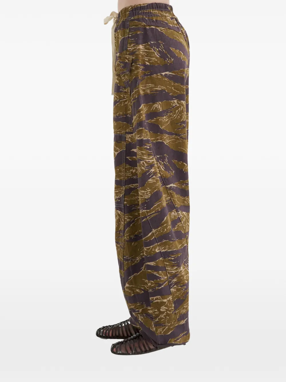 R13 PANTALONI REVERSIBILE UTILITY GREEN CAMO