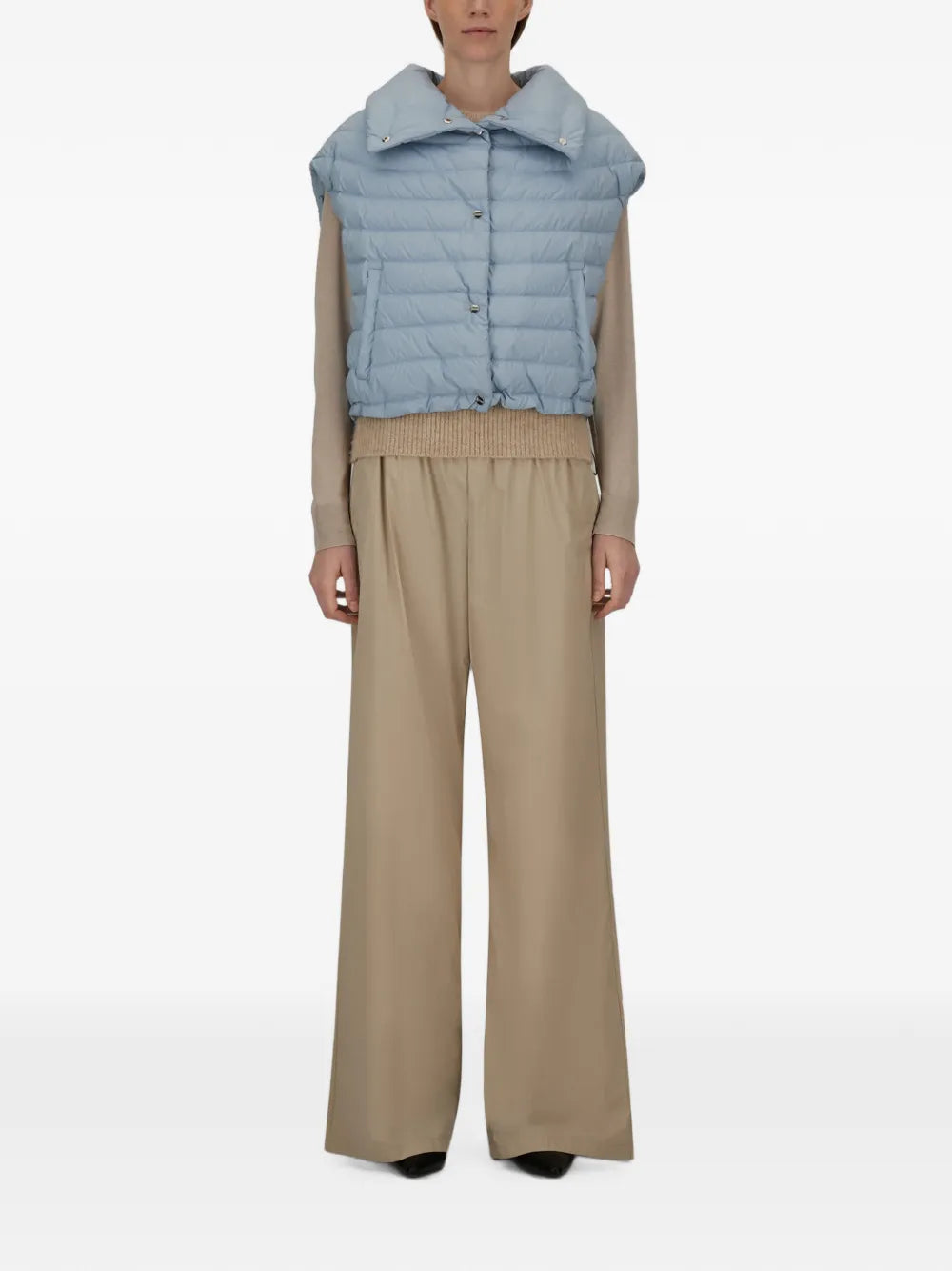 HERNO GILET IMBOTTITO RESORT CELESTE