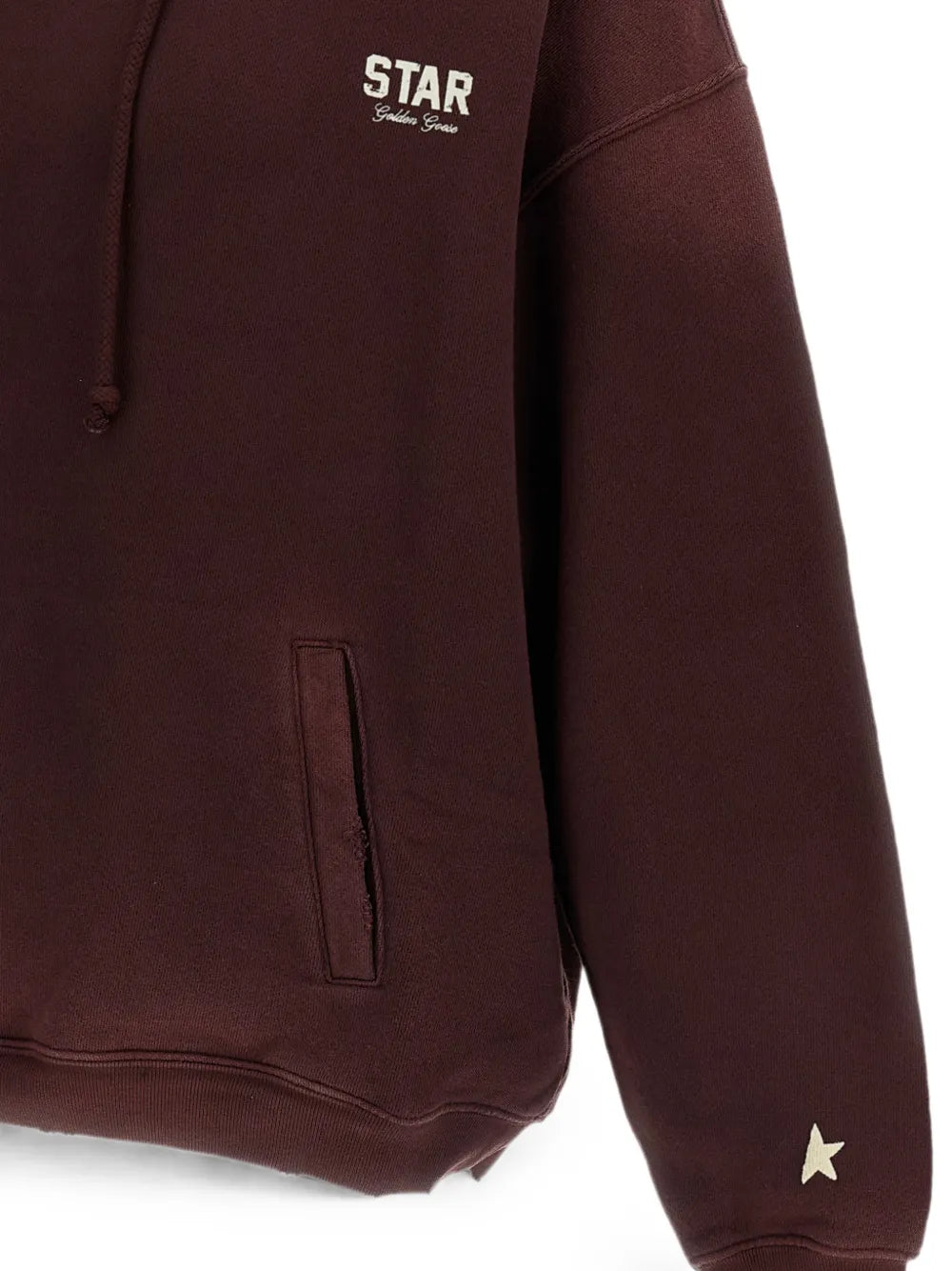 GOLDEN GOOSE FELPA OVERSIZE WINE