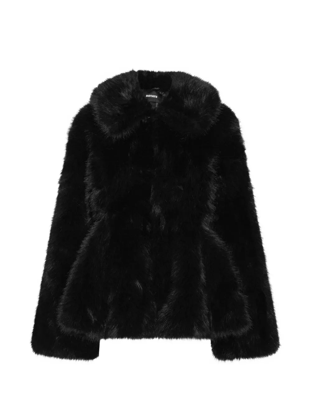 ROTATE GIACCONE PELLICCIA CRUELTY FREE BLACK