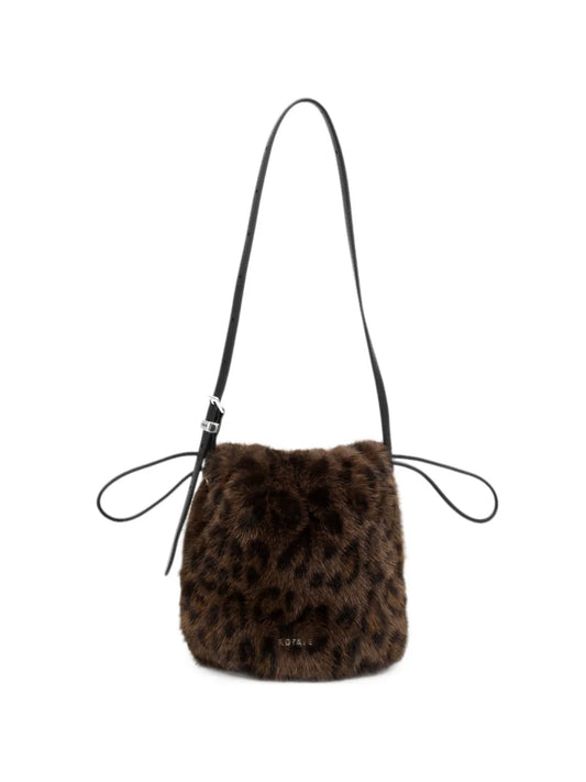 ROTATE BORSA CUORE FUR BROWN