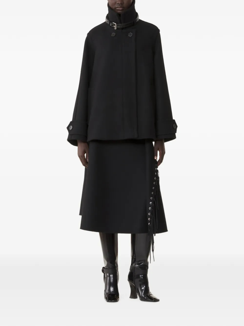 LANVIN CAPPOTTO CORTO NERO