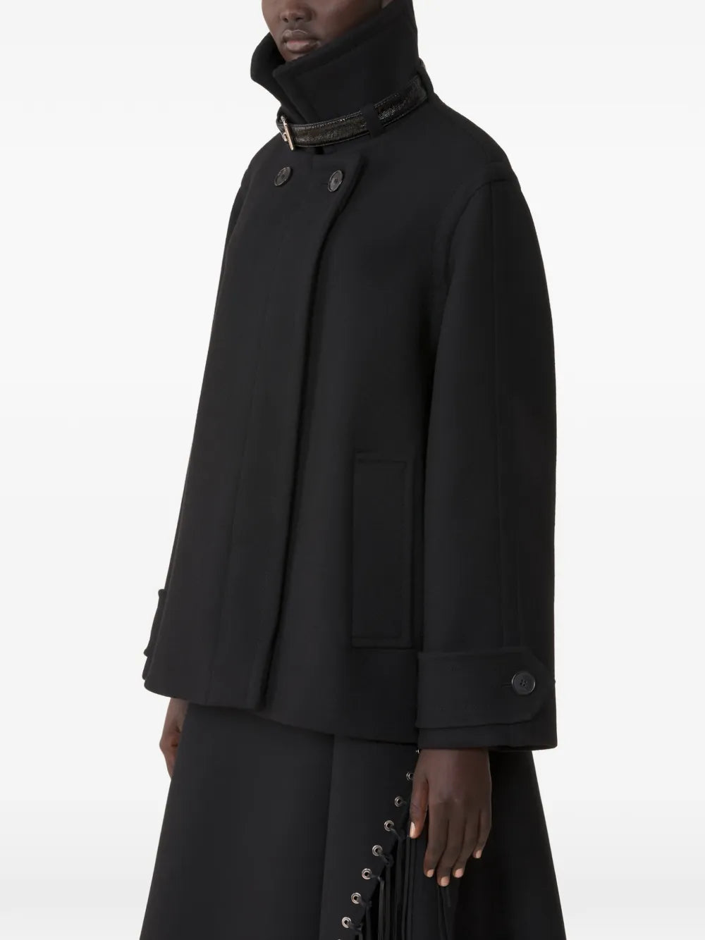 LANVIN CAPPOTTO CORTO NERO