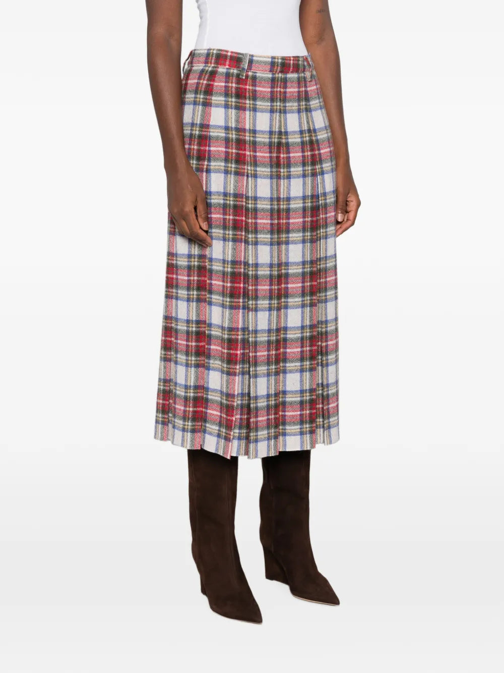 MM6 MAISON MARGIELA GONNA MIDI TARTAN