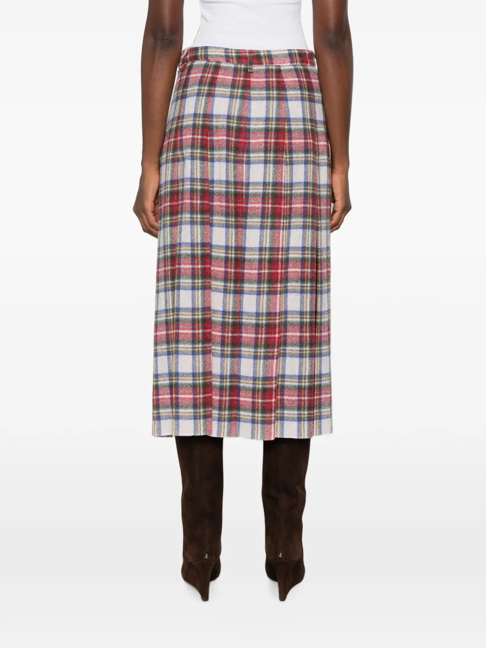 MM6 MAISON MARGIELA GONNA MIDI TARTAN