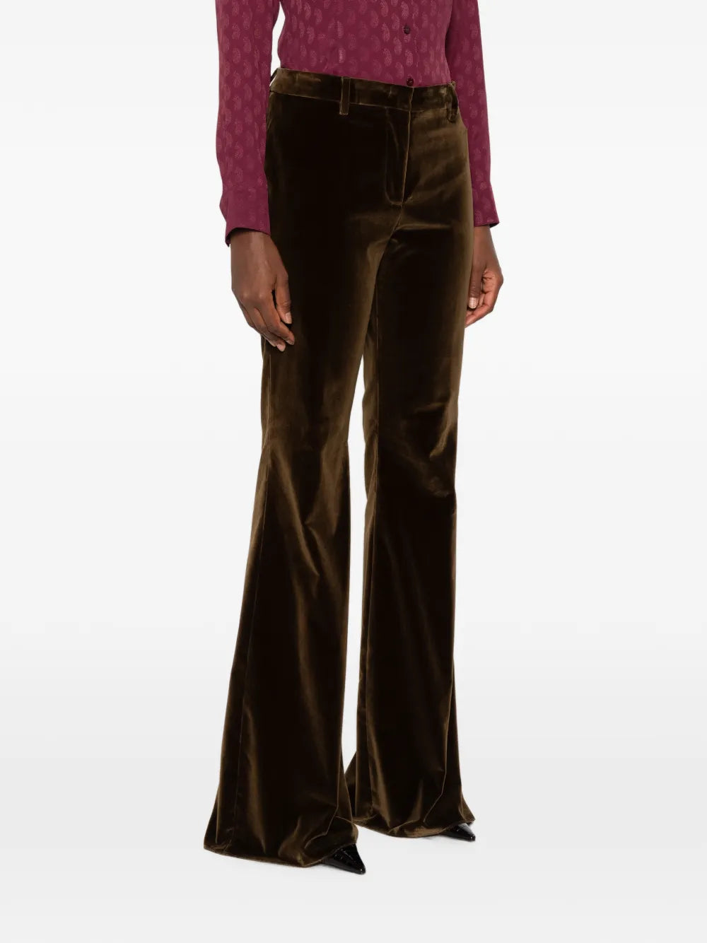 ETRO PANTALONE VELLUTO BROWN
