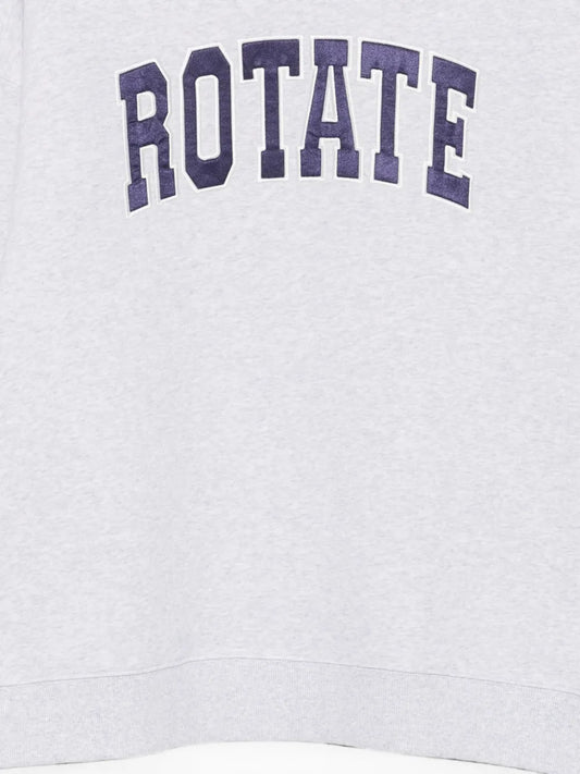 ROTATE FELPA GREY LOGO BLU