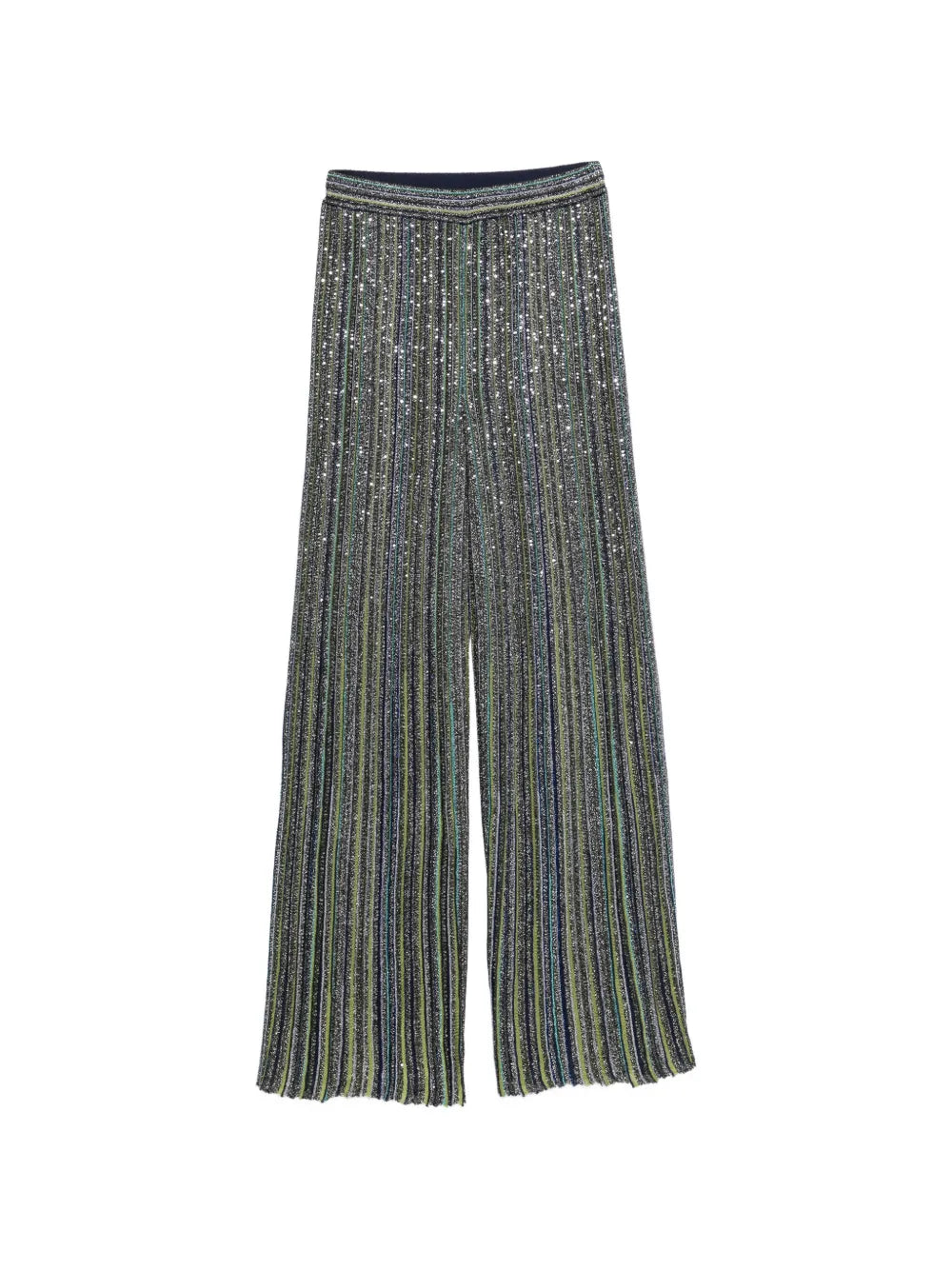 MISSONI PANTALONI PALAZZO GREEN TONES