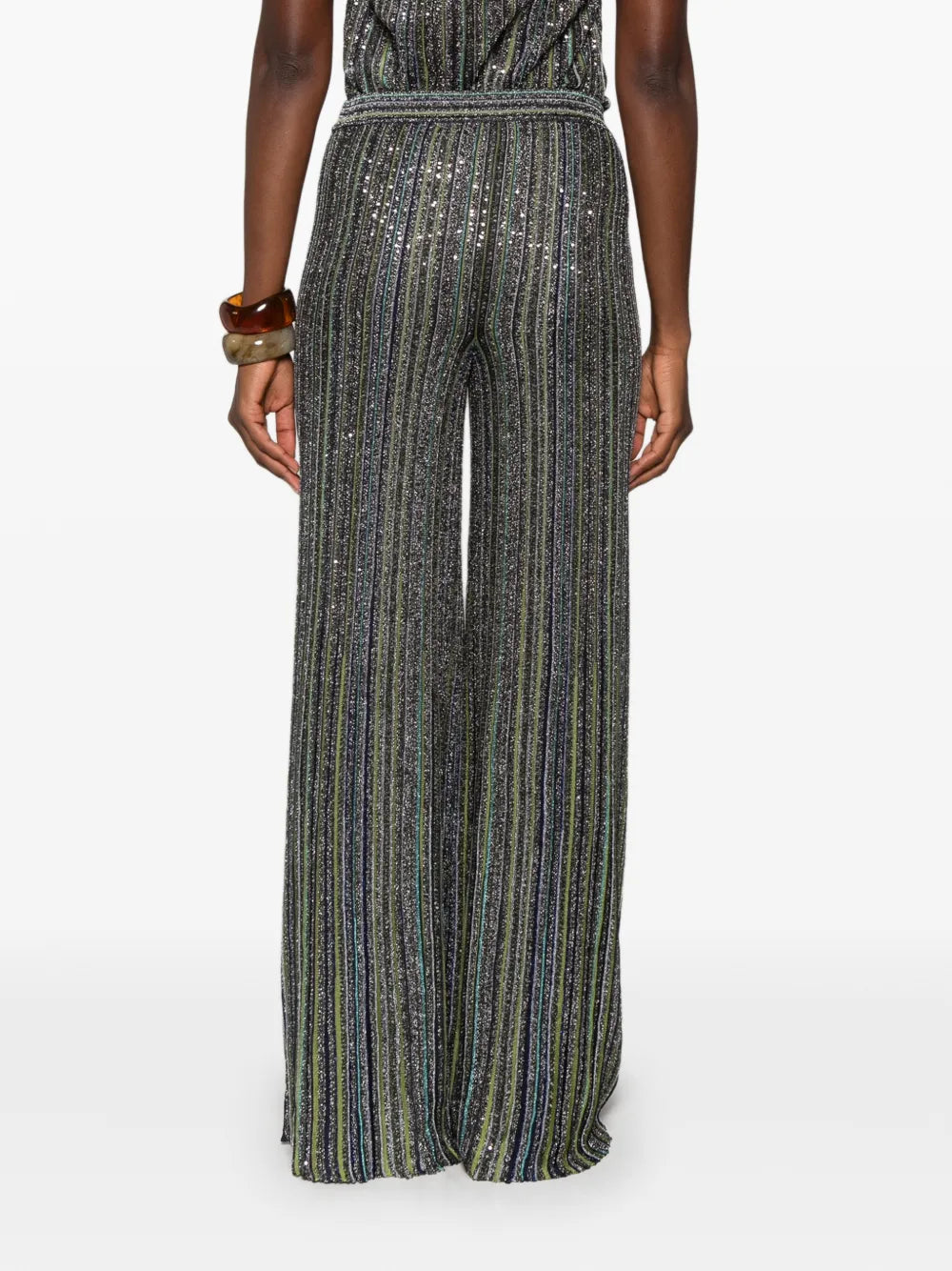 MISSONI PANTALONI PALAZZO GREEN TONES