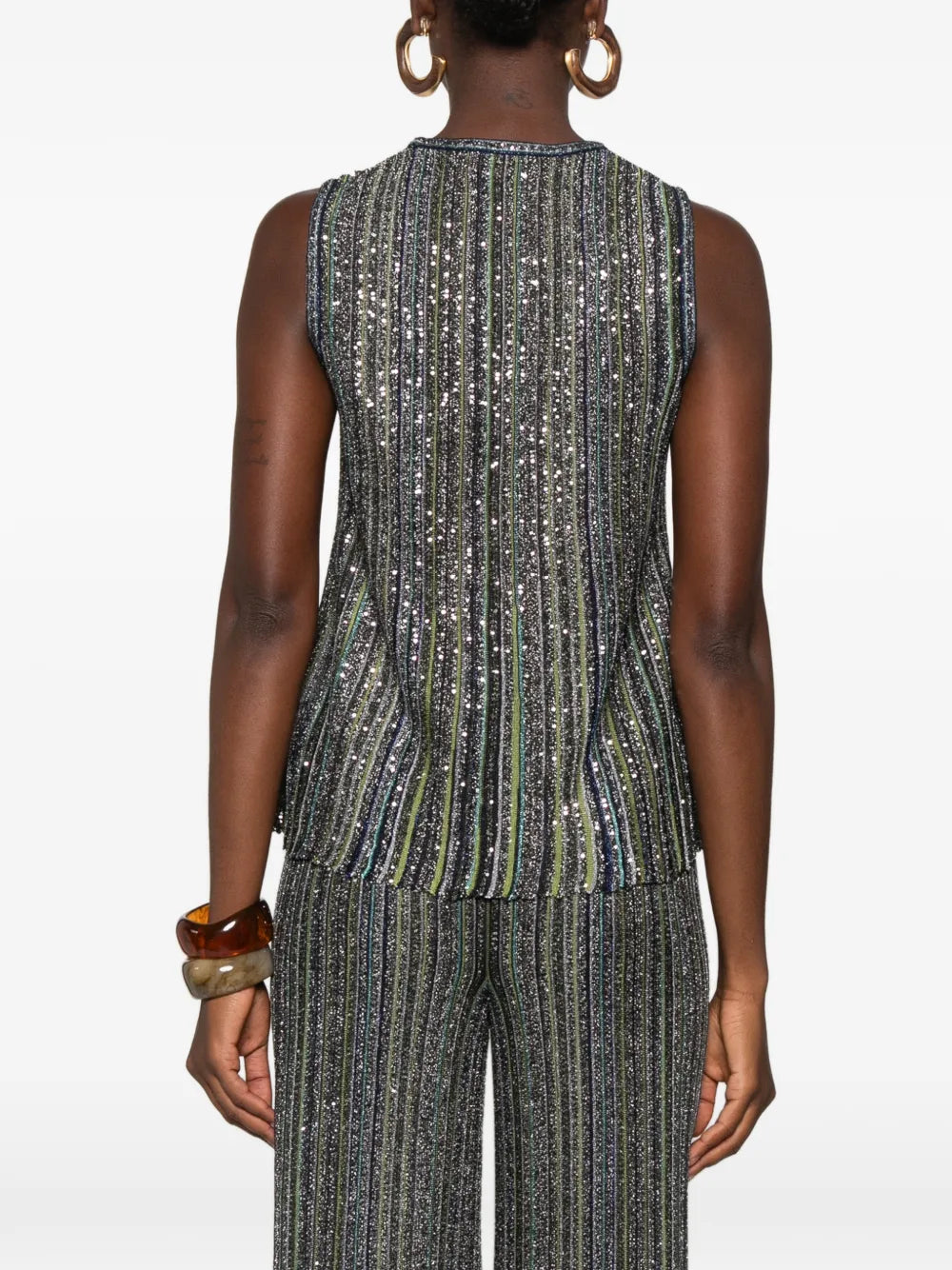 MISSONI TOP SENZA MANICHE GREEN