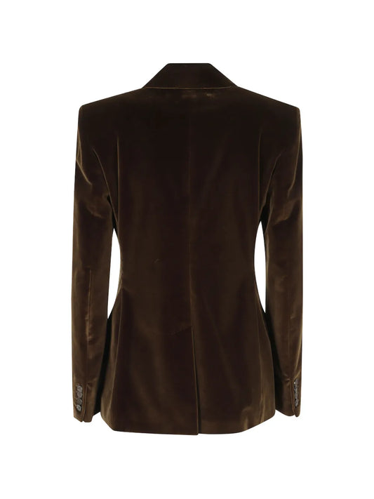 ETRO BLAZER VELLUTO  BROWN