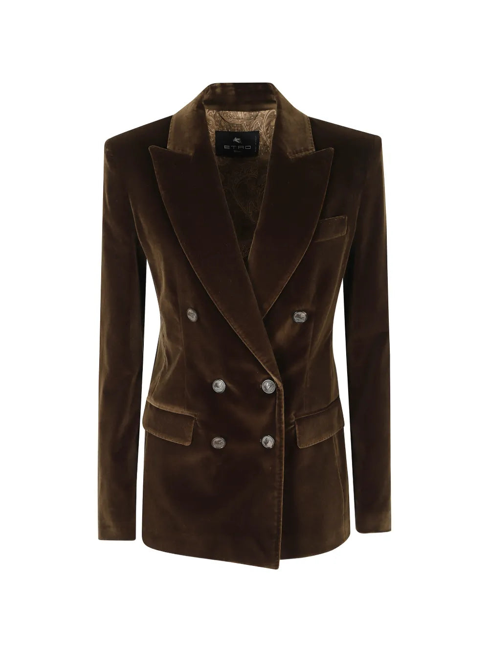 ETRO BLAZER VELLUTO  BROWN