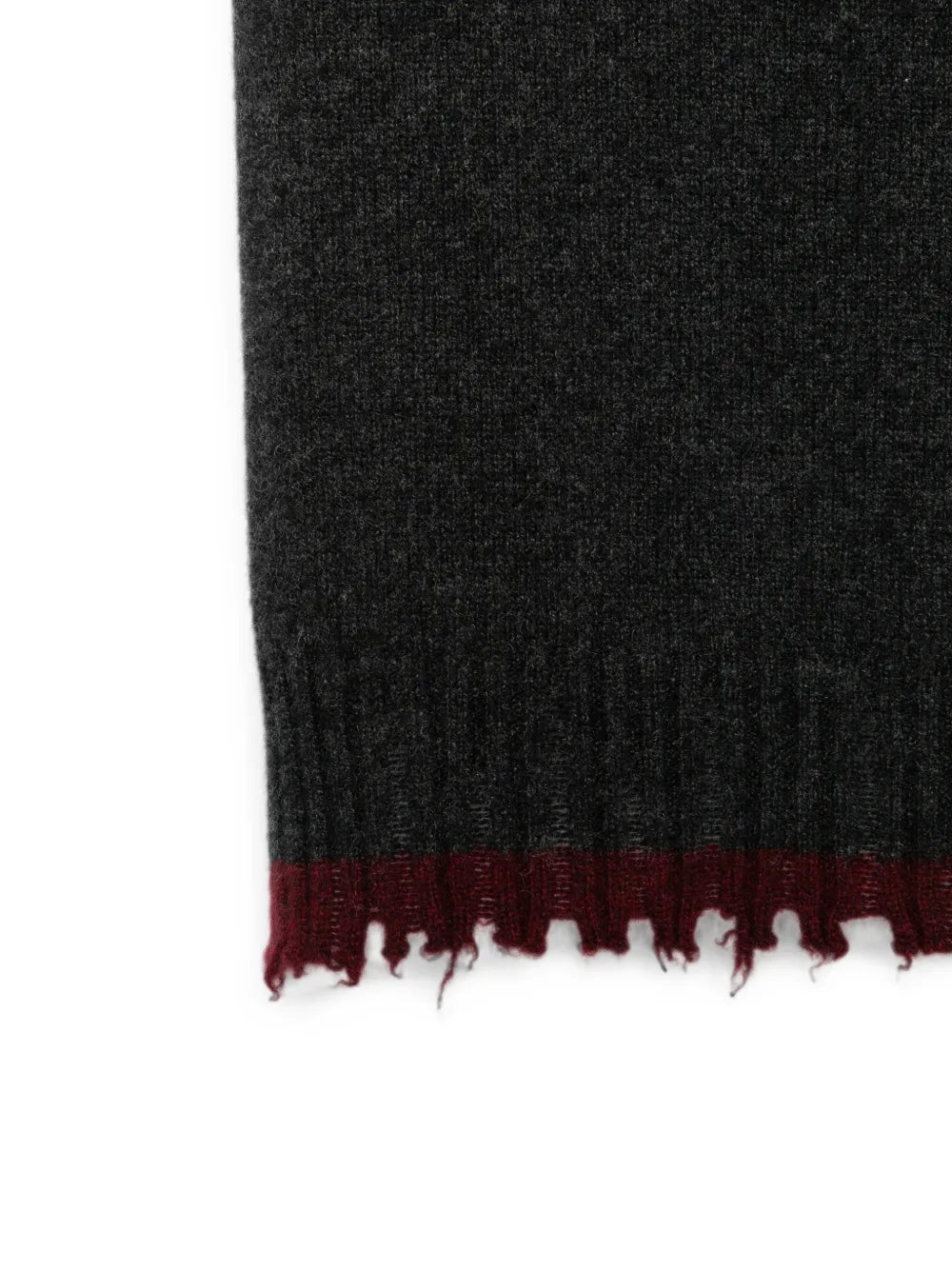 UMA WANG SCIARPA DARK GREY RED