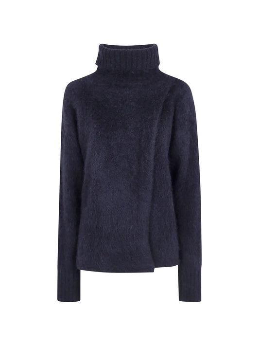 UMA WANG MAGLIONE COLLO ALTO BLACK