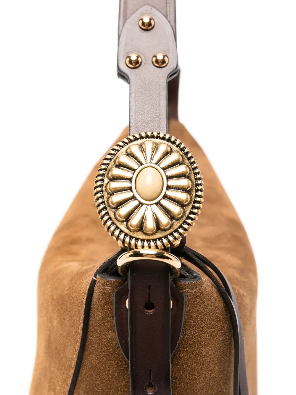 ETRO BORSA HOBO MEDIUM SUEDE BROWN