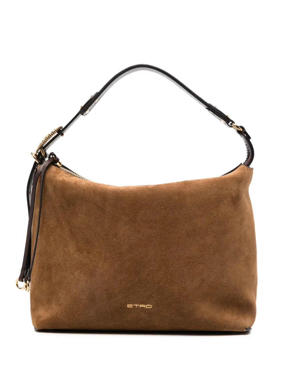 ETRO BORSA HOBO MEDIUM SUEDE BROWN