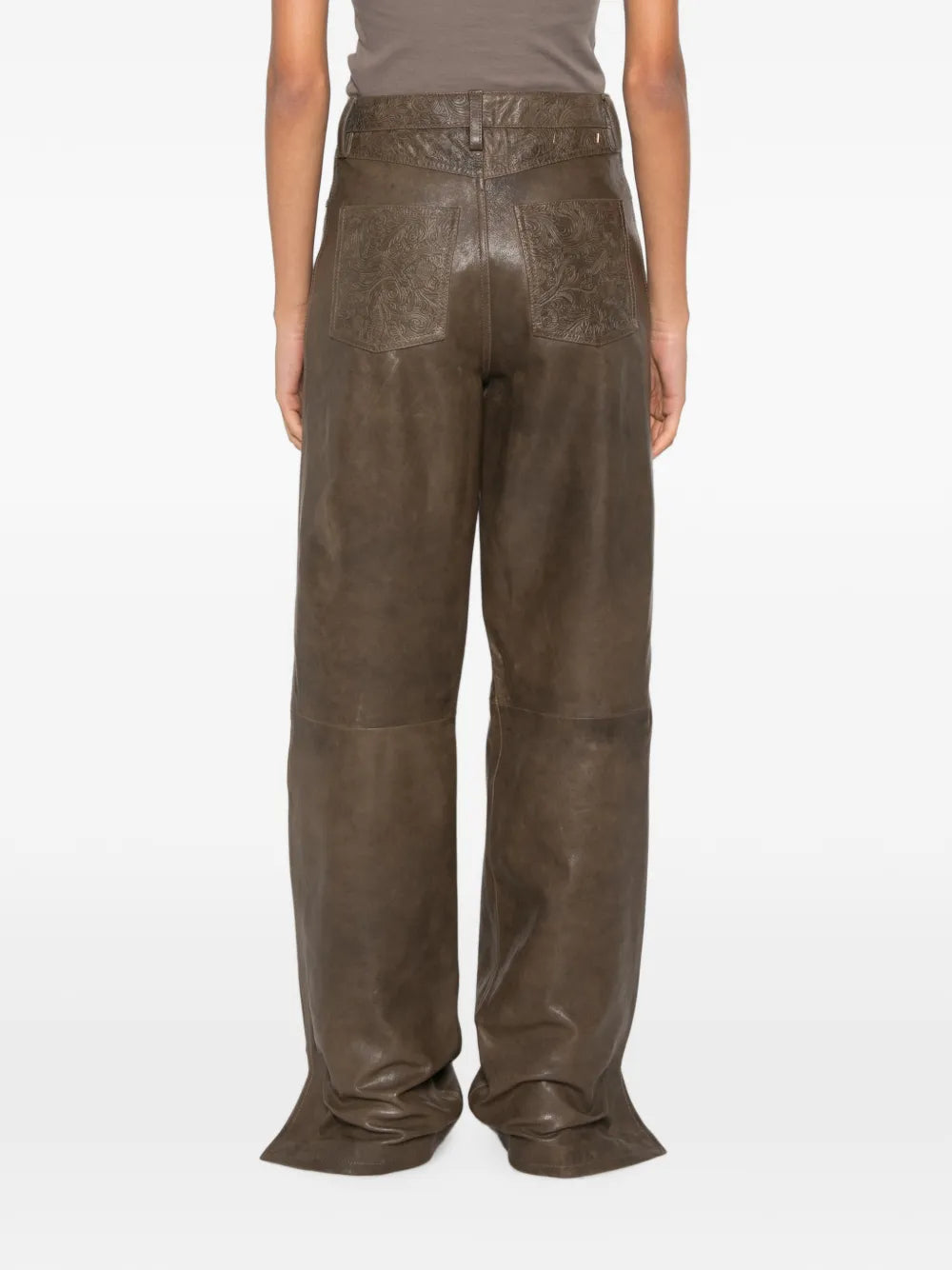 GOLDEN GOOSE PANTALONE MELANY PELLE