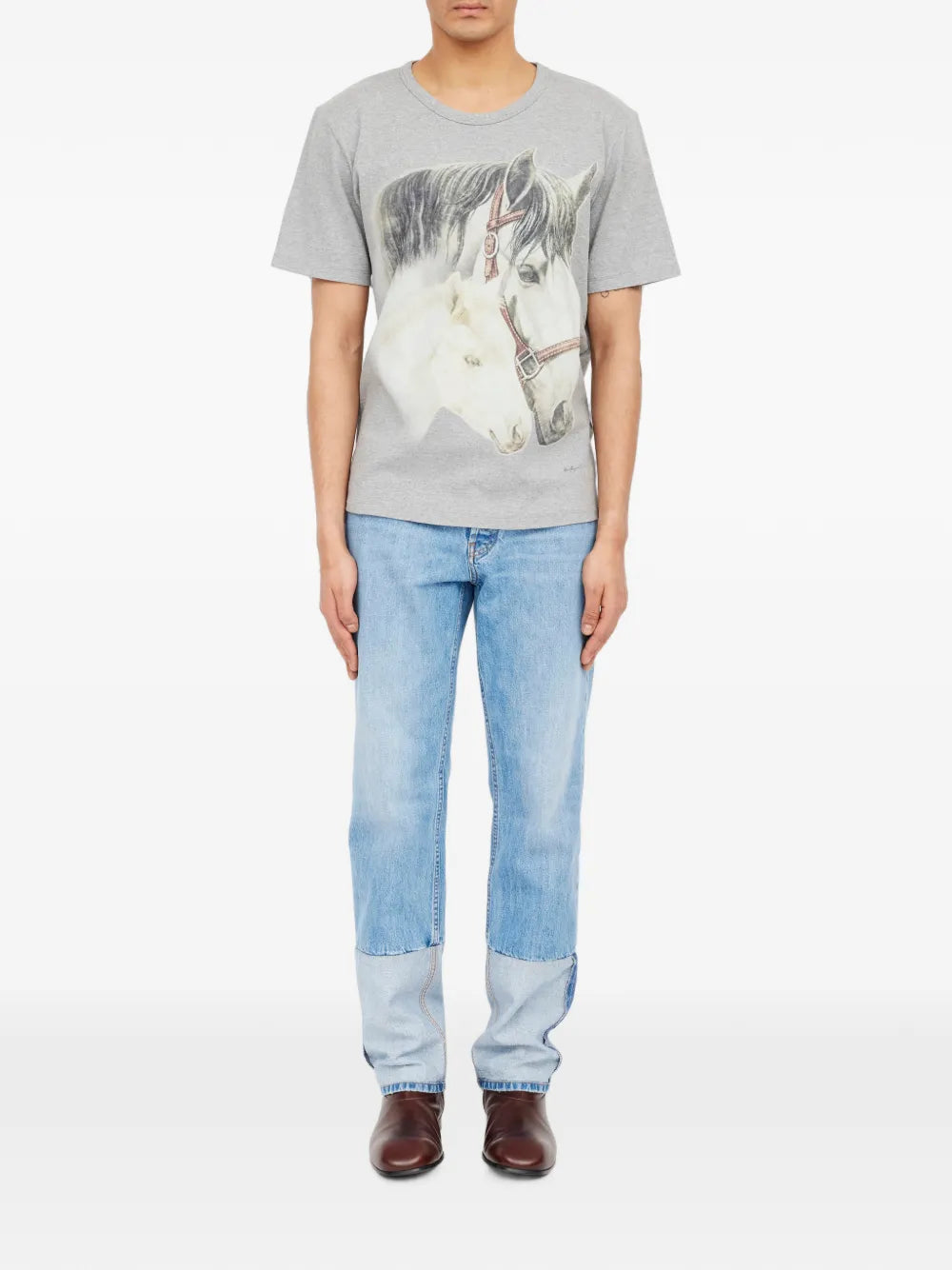 MM6 MAISON MARGIELA T-SHIRT "CAVALLO" GREY
