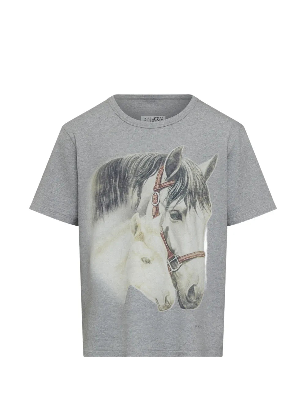 MM6 MAISON MARGIELA T-SHIRT "CAVALLO" GREY