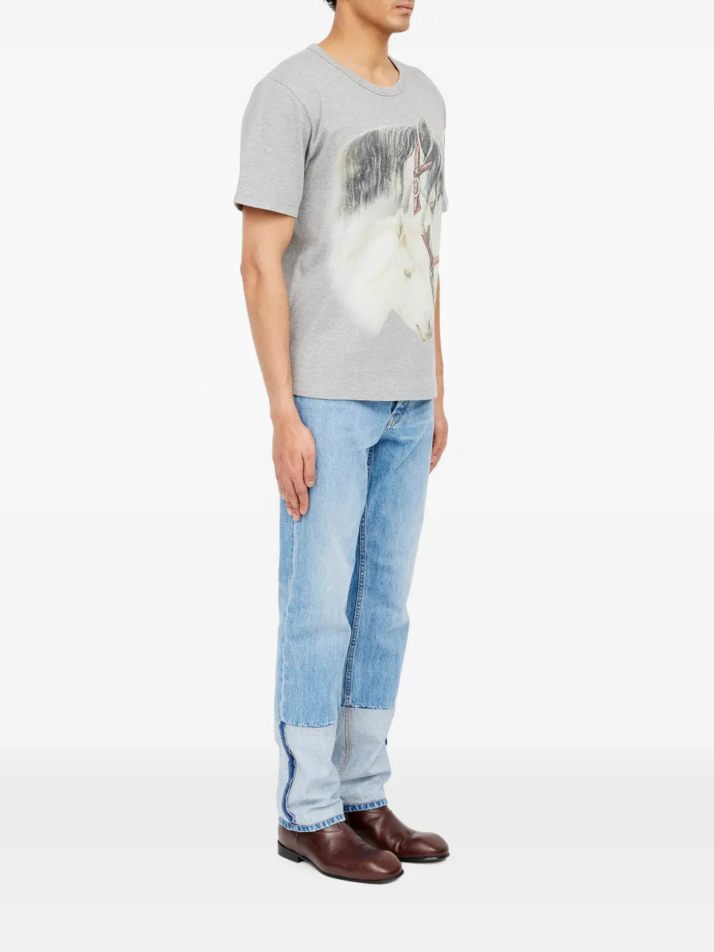 MM6 MAISON MARGIELA T-SHIRT "CAVALLO" GREY
