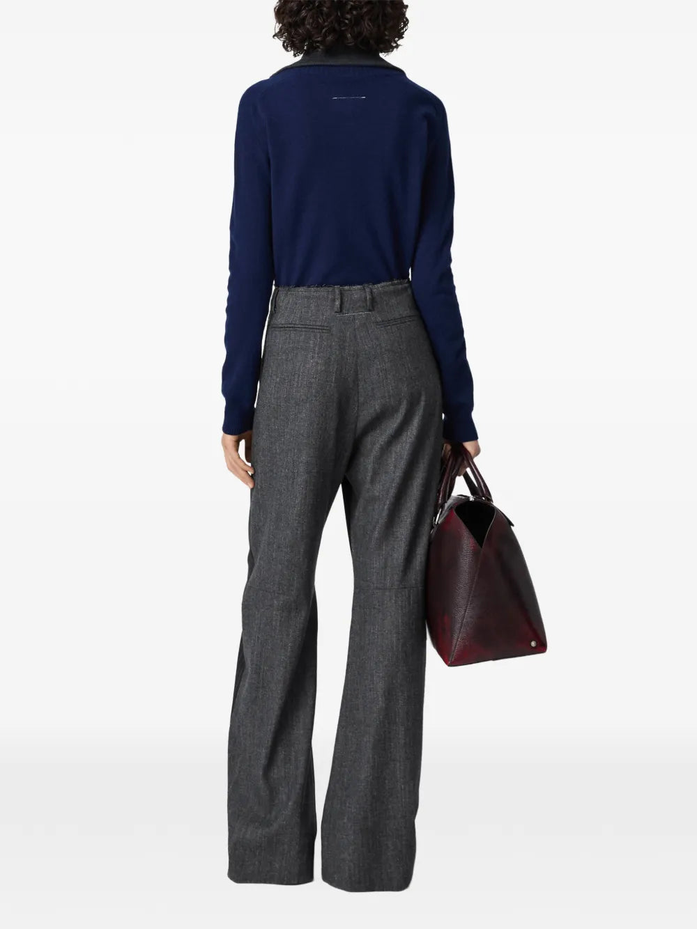 MM6 MAISON MARGIELA PANTALONI GESSATI GREY