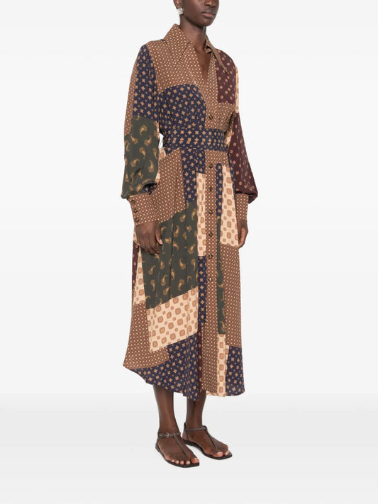 ZIMMERMANN ABITO MIDI GEO PATCH