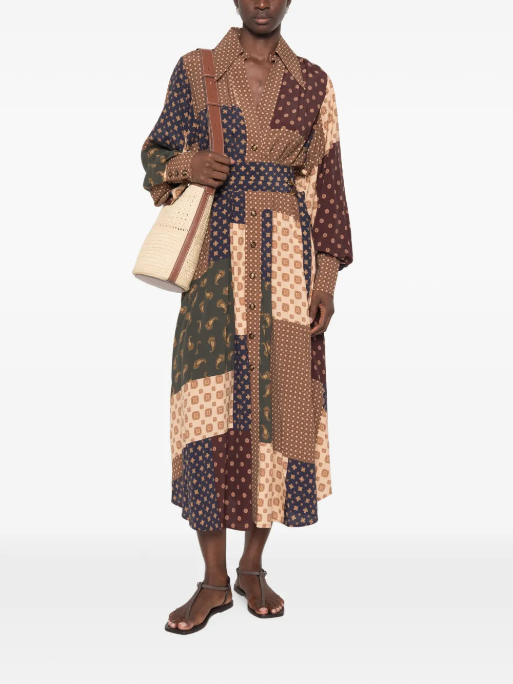 ZIMMERMANN ABITO MIDI GEO PATCH