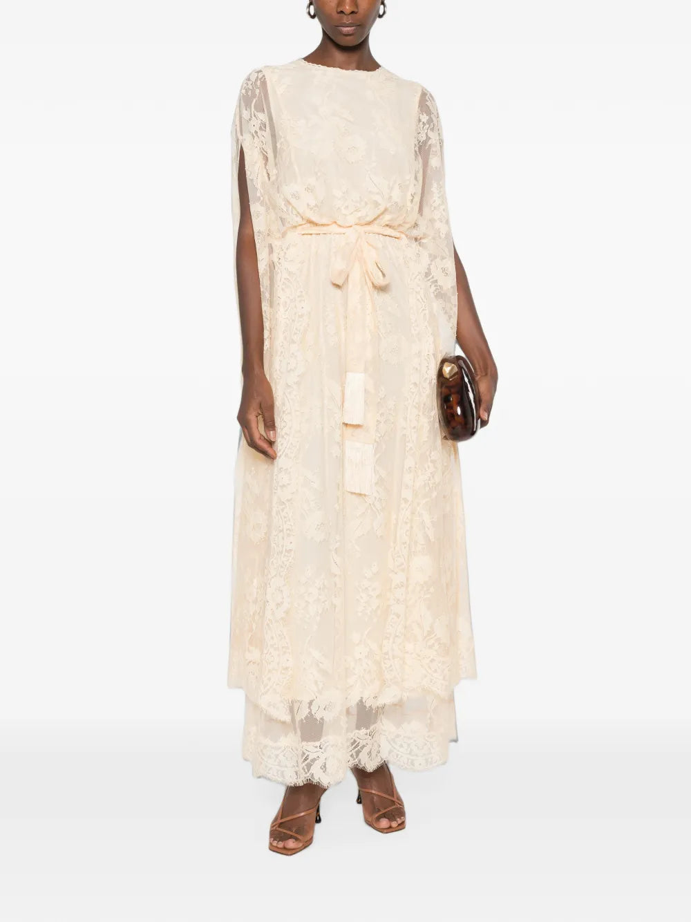 ZIMMERMANN ABITO MAXI VALIANT CREAM