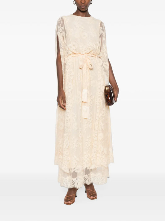ZIMMERMANN ABITO MAXI VALIANT CREAM