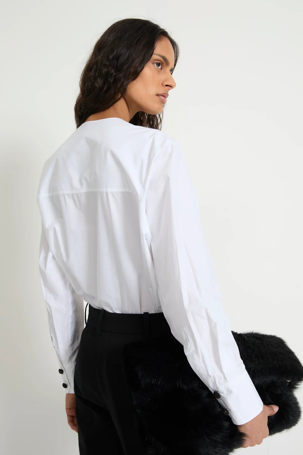 LAURENCE BRAS CAMICIA RAMPLINGO WHITE