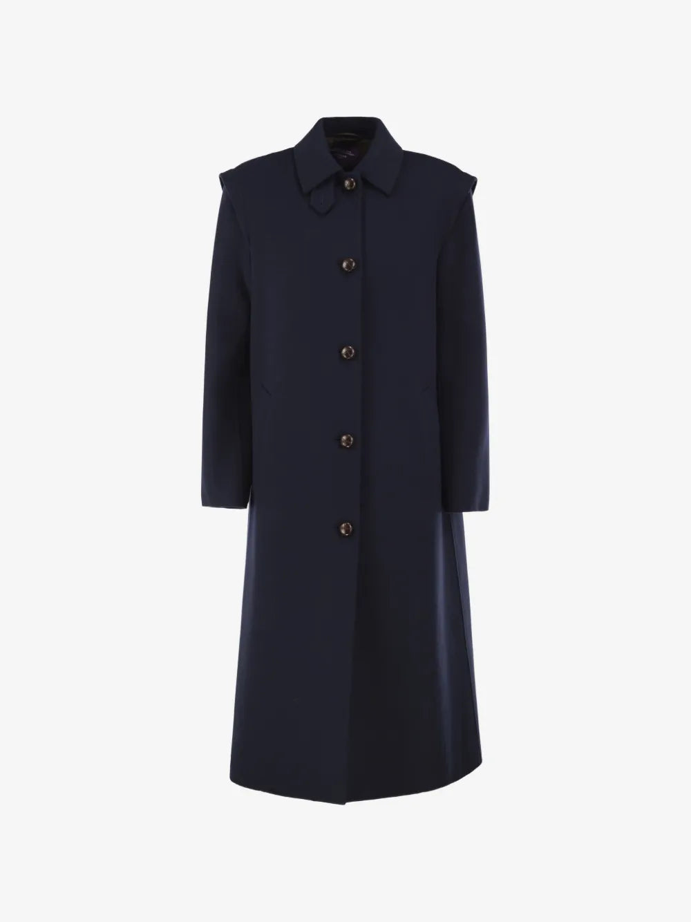 WEEKEND MAX MARA CAPPOTTO GESSATI BLU