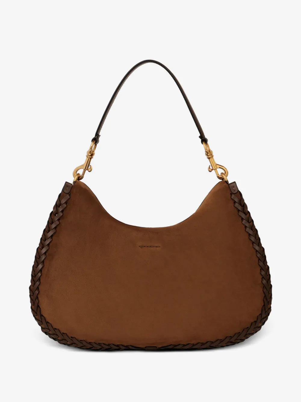 ETRO BORSA CROSSBODY PONY XL SUEDE BROWN