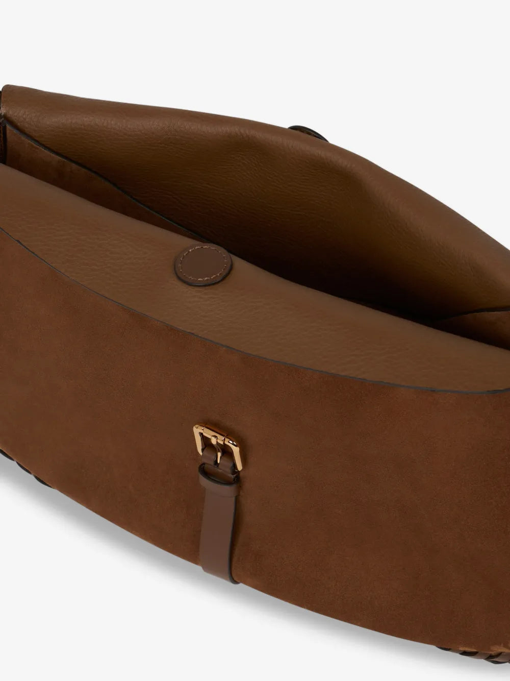 ETRO BORSA CROSSBODY PONY XL SUEDE BROWN