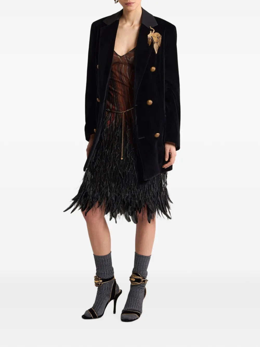 ETRO GIACCA VELLUTO BLACK