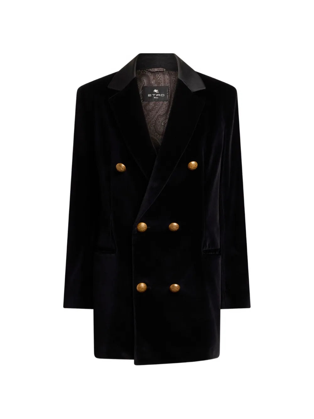 ETRO GIACCA VELLUTO BLACK