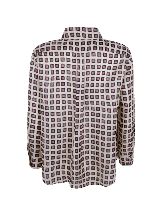 ASPESI CAMICIA MOD 5412 DIS GEOMETRICI NATURALE