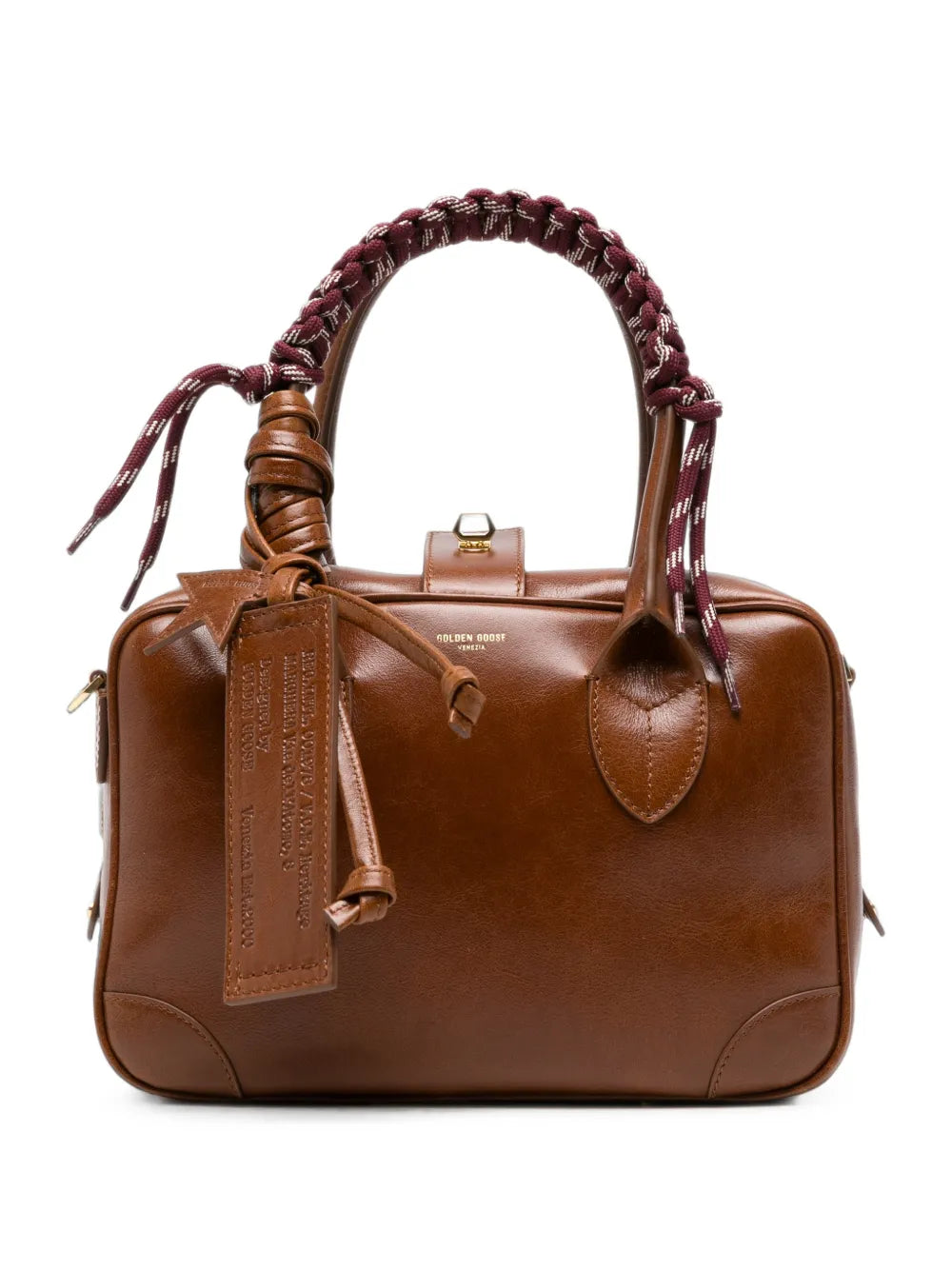 GOLDEN GOOSE BORSA VITA BROWN