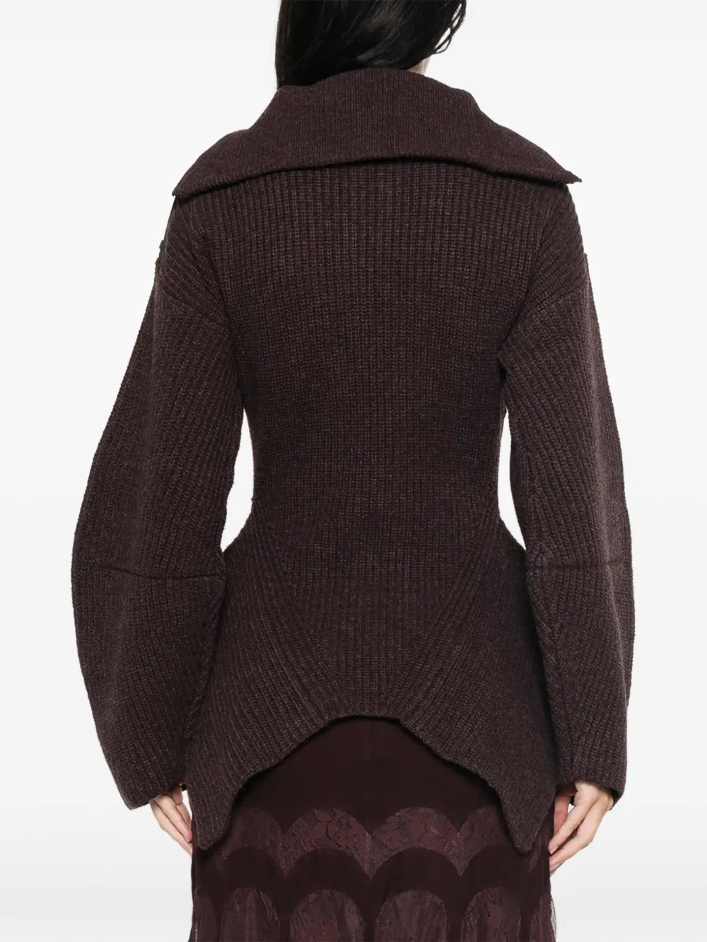 ZIMMERMANN MAGLIONE VALIANT CHOCOLATE