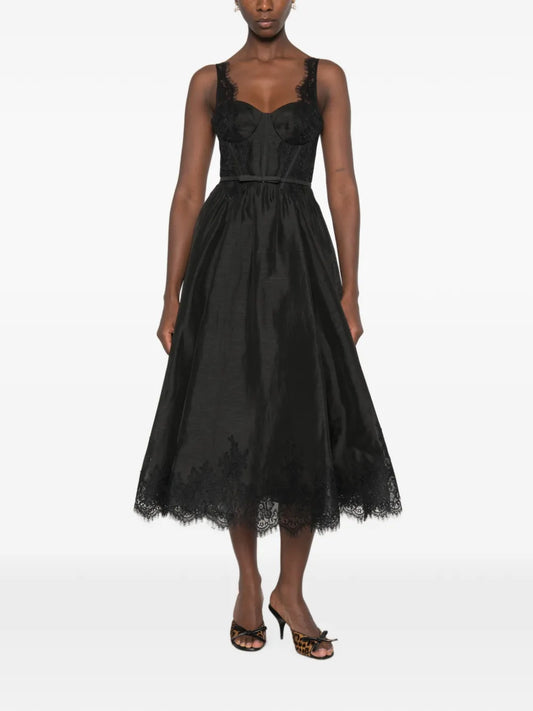 ZIMMERMANN ABITO MIDI VALIANT BLACK