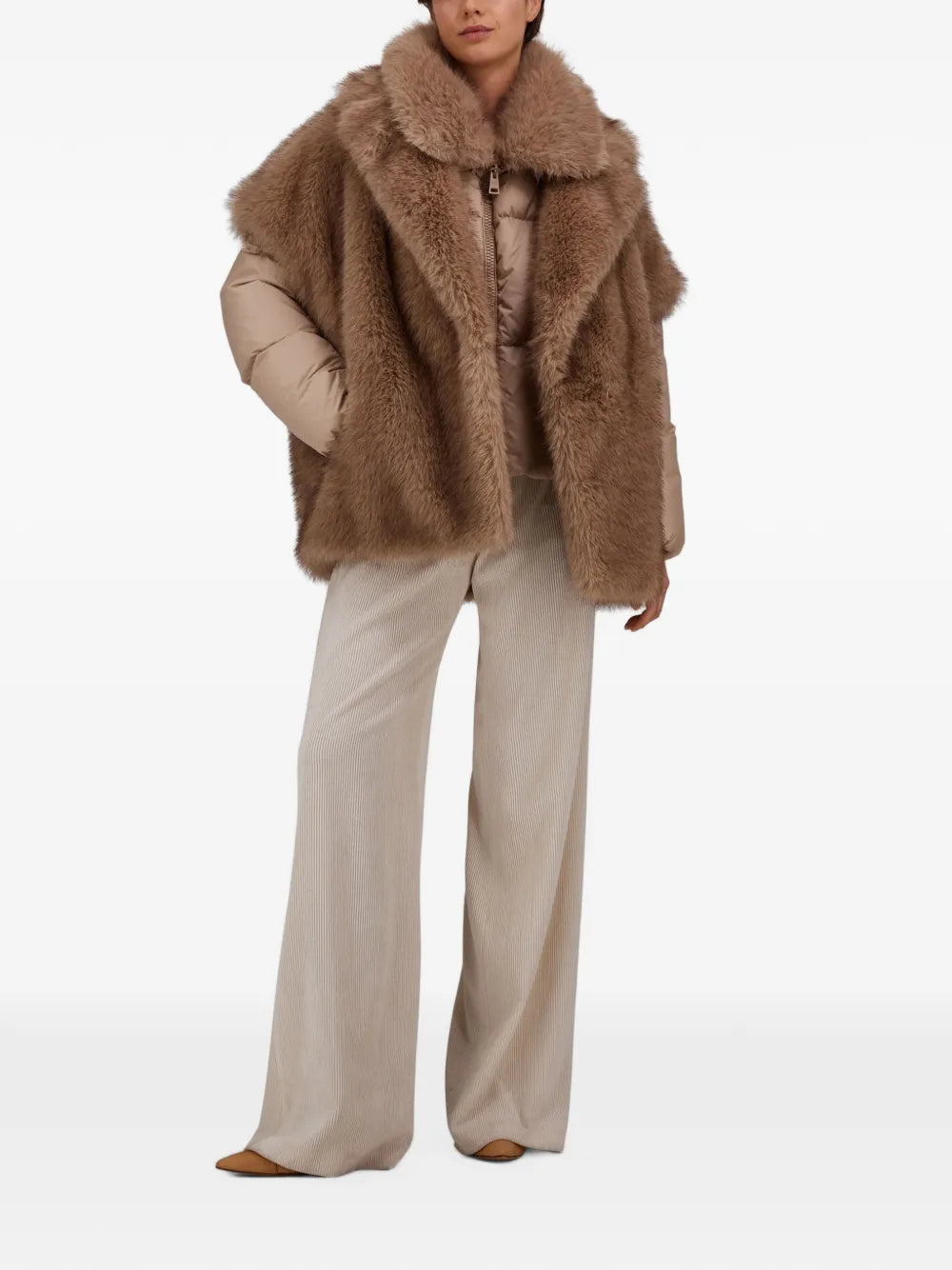 HERNO GILET PELLICCIA CHANTILLY